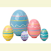 Nesting Easter Eggs - 4" w/ 5 Pieces